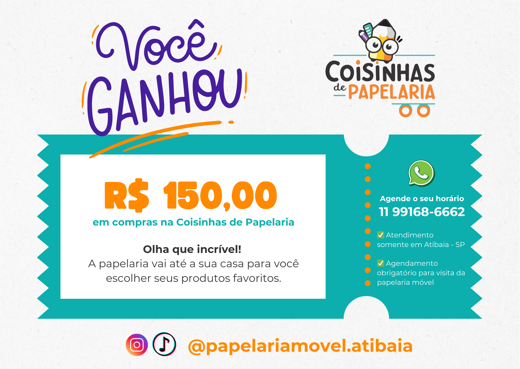 Vale-Presente Papelaria
